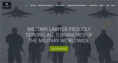 Desktop Screenshot of mclainmilitarylawyer.com