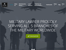 Tablet Screenshot of mclainmilitarylawyer.com